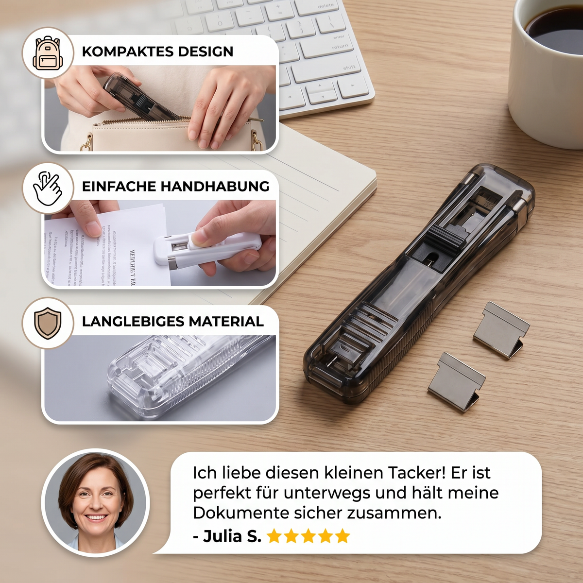 Multifunktionale Papierklemme - Praktischer Helfer für Dokumente und Unterlagen