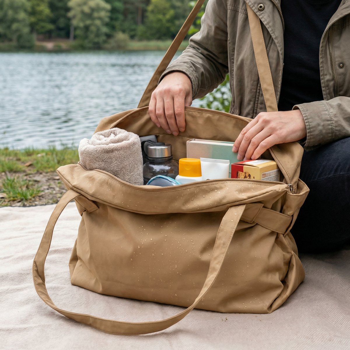 Große faltbare Organizer Tasche – Praktisch, Wasserabweisend & Vielseitig Einsetzbar