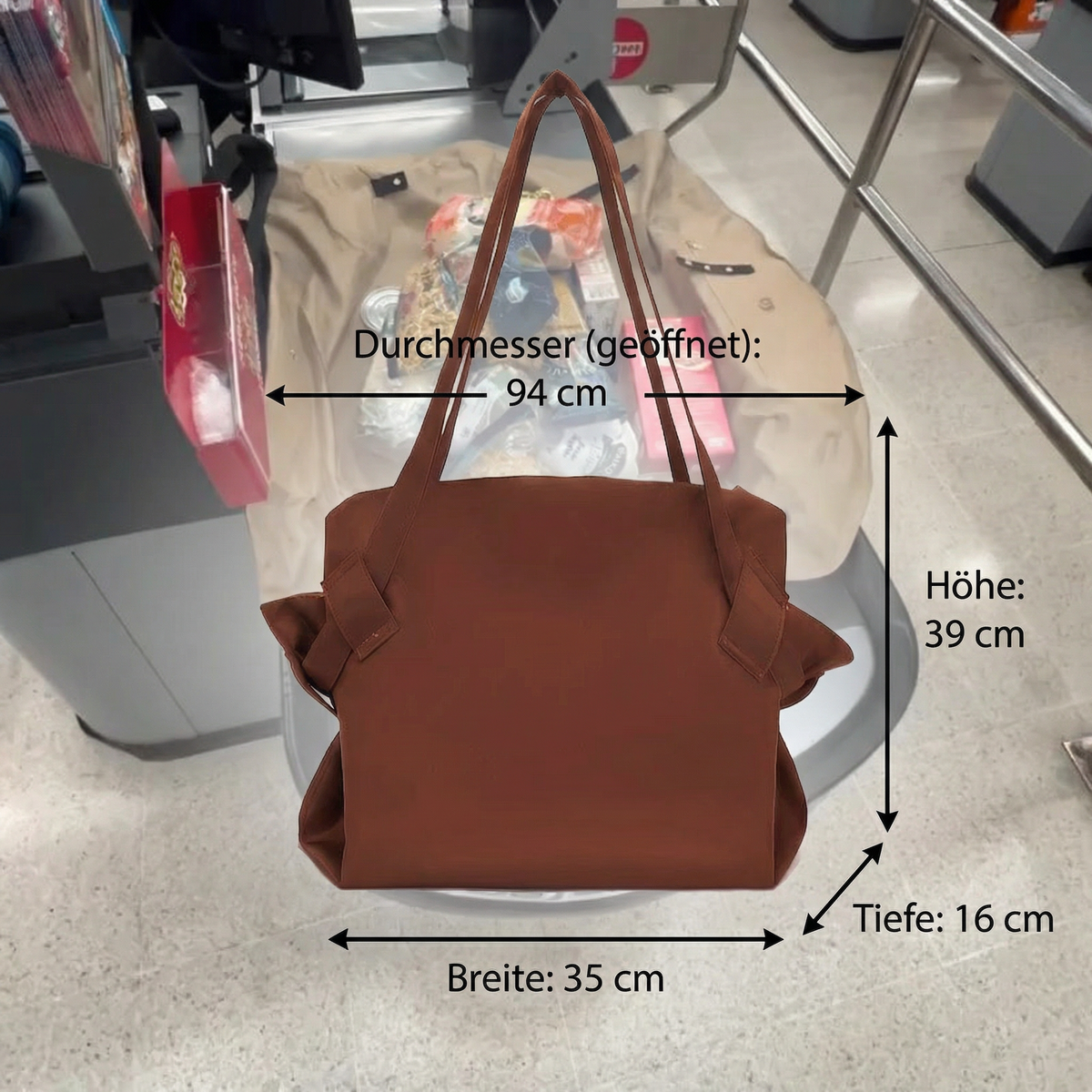 Große faltbare Organizer Tasche – Praktisch, Wasserabweisend & Vielseitig Einsetzbar