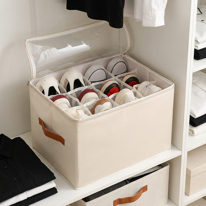 Faltbarer Schuh-Organizer mit einfachem Zugriff für die Aufbewahrung im Kleiderschrank