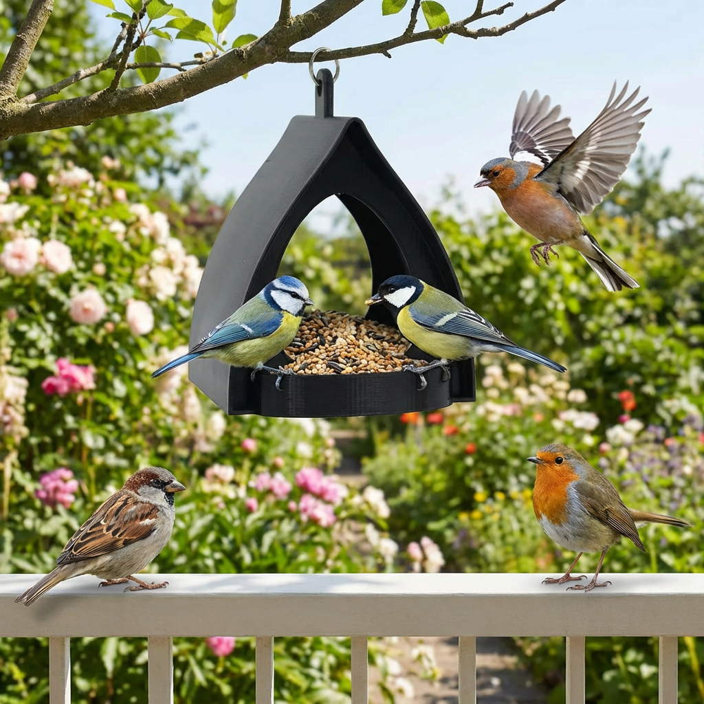 Hängendes Vogel-Futterhaus zum Aufhängen – Große Kapazität für Garten & Balkon