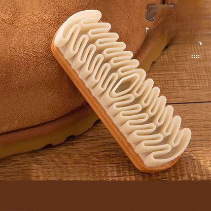 Schonende Gummi Schuhbürste
