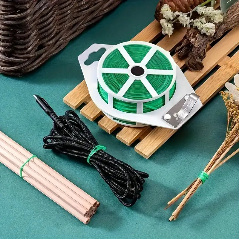 Garten Draht Twist-Band – 50m Rolle für Pflanzen und Gartenarbeit
