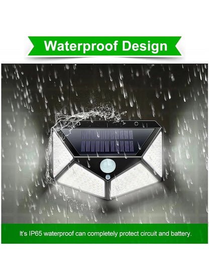 Vielseitige Solarleuchte - Wetterfeste LED-Außenlampe mit Bewegungsmelder