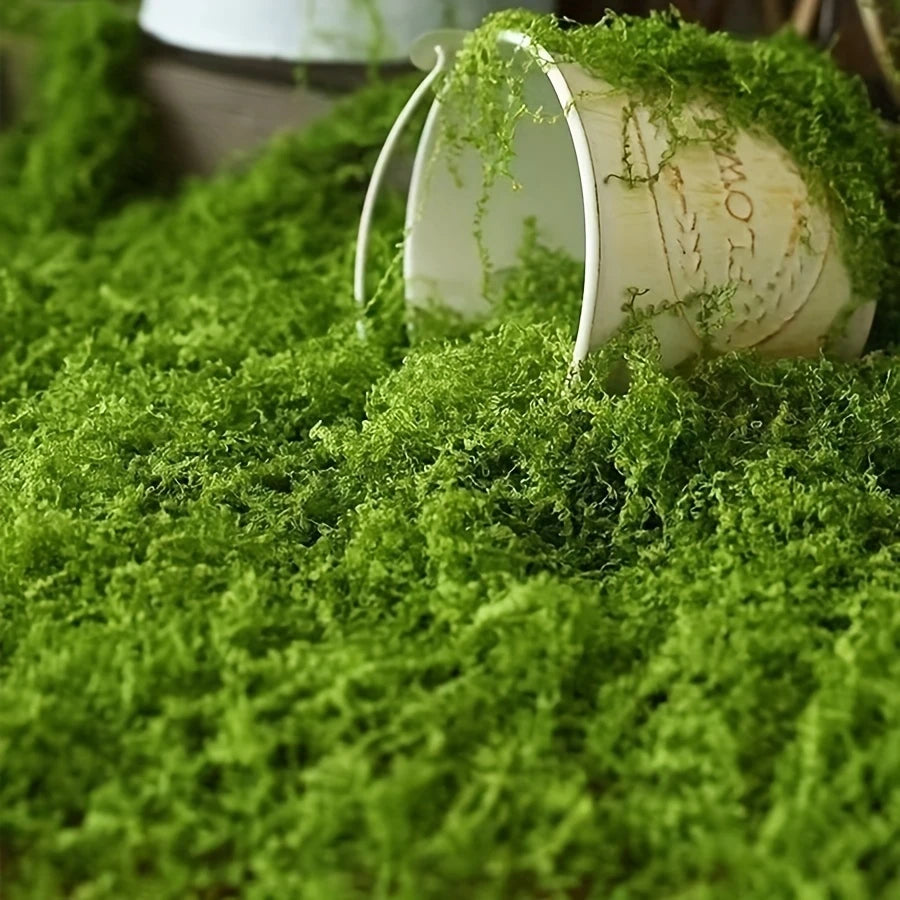 Künstliches Moos für Landschaftsgestaltung – Moos und Blumen für Dekoration und Floristik