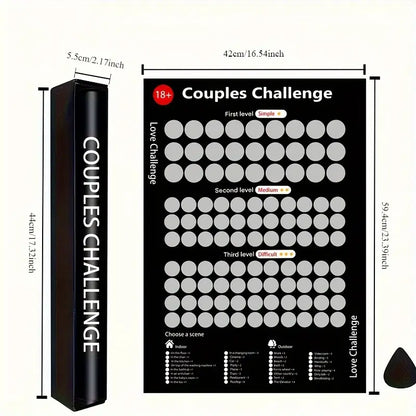 Liebes-Challenge Rubbelkarten für Paare