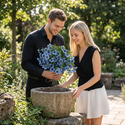 EverBloom – Unverblühender Kunstblumenstrauß aus Wildblumen für Pflanzkübel im Außenbereich