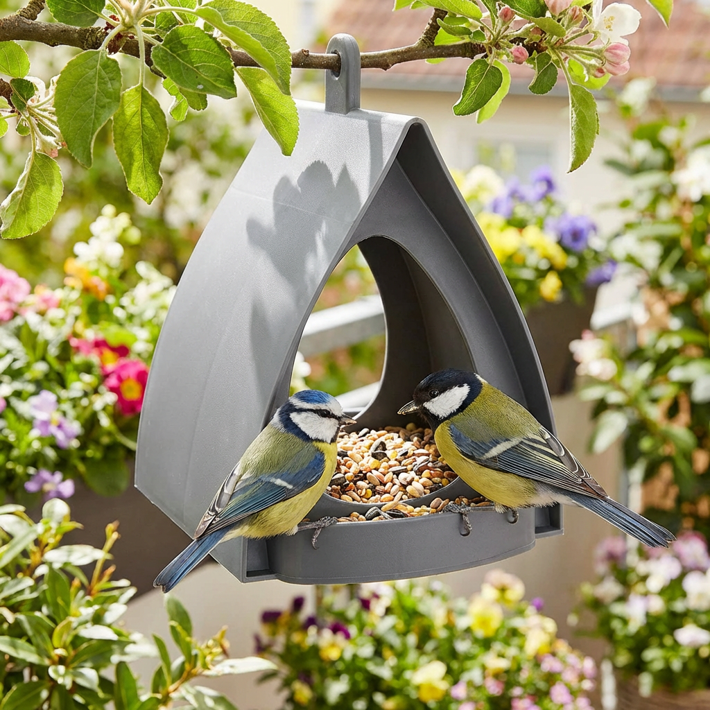 Hängendes Vogel-Futterhaus zum Aufhängen – Große Kapazität für Garten & Balkon