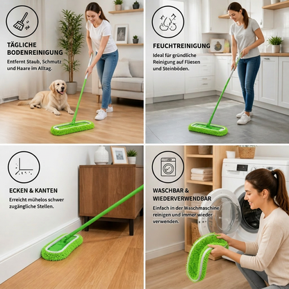 Wiederverwendbare Mikrofaser-Mopp-Pads – Waschbare Nachfüllpads für die Nass- und Trockenreinigung von Böden