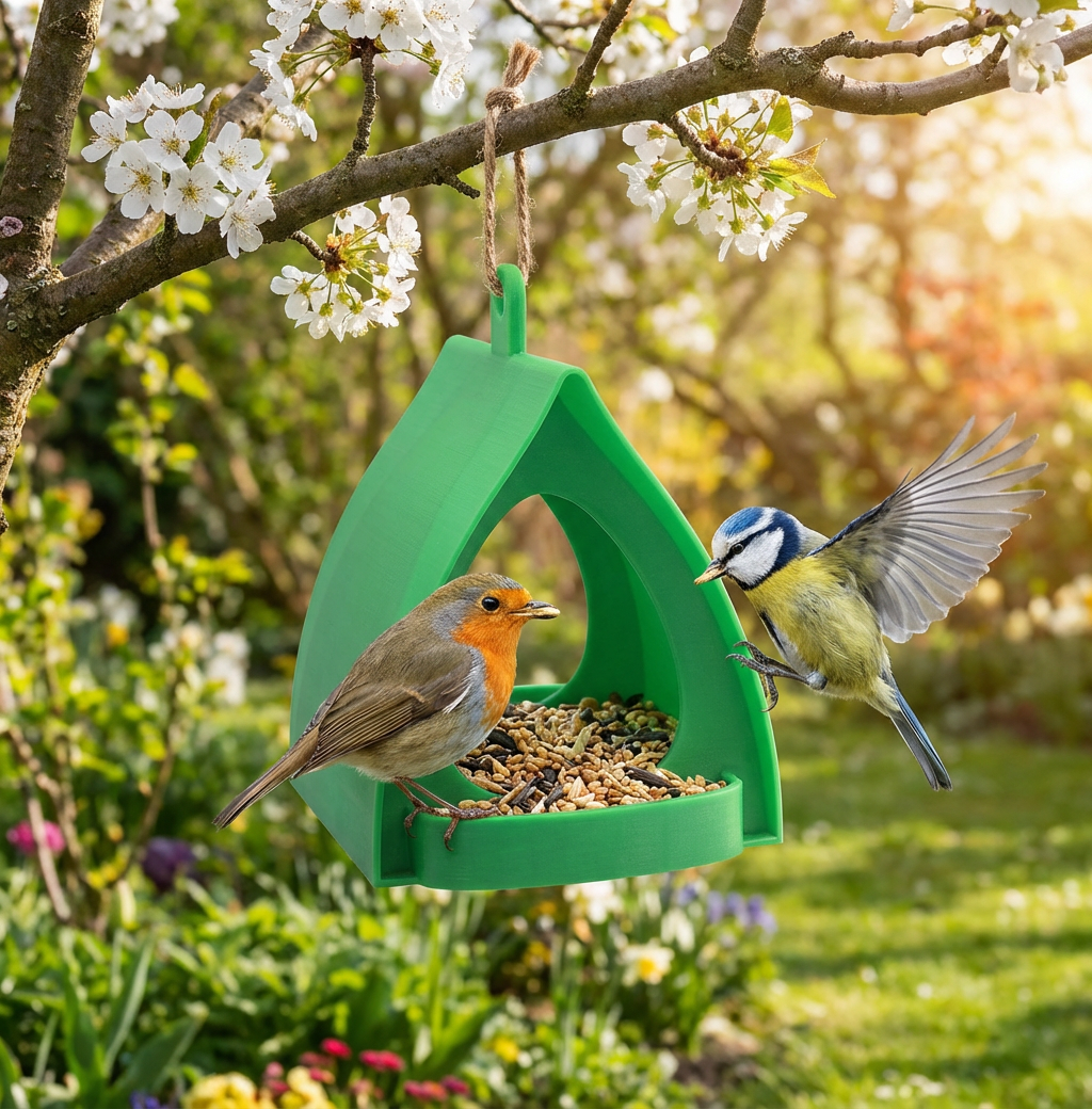 Hängendes Vogel-Futterhaus zum Aufhängen – Große Kapazität für Garten & Balkon