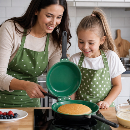 Doppelseitige Antihaft-Bratpfanne – Wende-Pfanne für Pfannkuchen, Omeletts & Speck