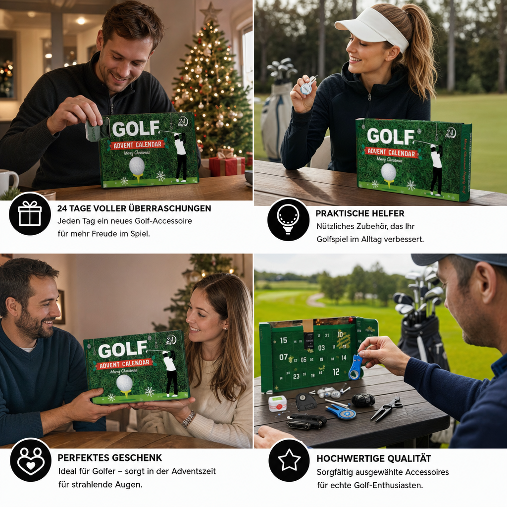 Golf-Adventskalender 2026 – 24 Tage voller Golfzubehör & Überraschungen