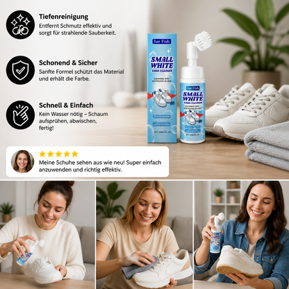 Wasserloses Sneaker- & Schuhreinigungsset mit Schaumreiniger, Bürste & Tuch