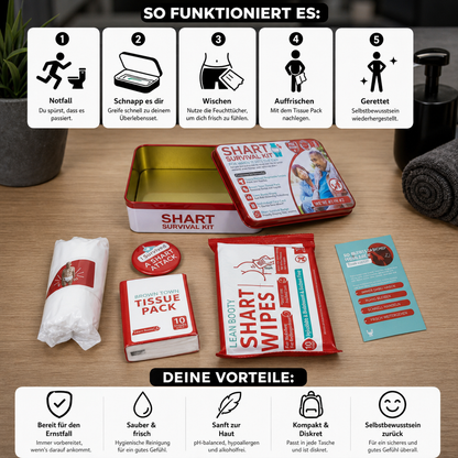 Lustiges „Shart Survival Kit“ – Ultimatives Scherzgeschenk-Set für peinliche Toilettenmomente