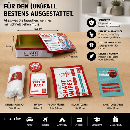 Lustiges „Shart Survival Kit“ – Ultimatives Scherzgeschenk-Set für peinliche Toilettenmomente