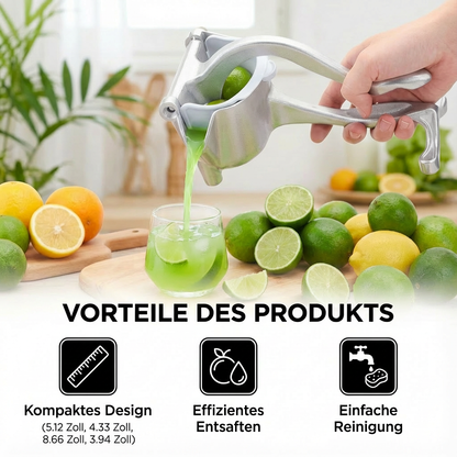 Aluminium-Handentsafter – Manuelle Presse für Früchte & mehr
