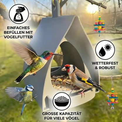 Hängendes Vogel-Futterhaus zum Aufhängen – Große Kapazität für Garten & Balkon