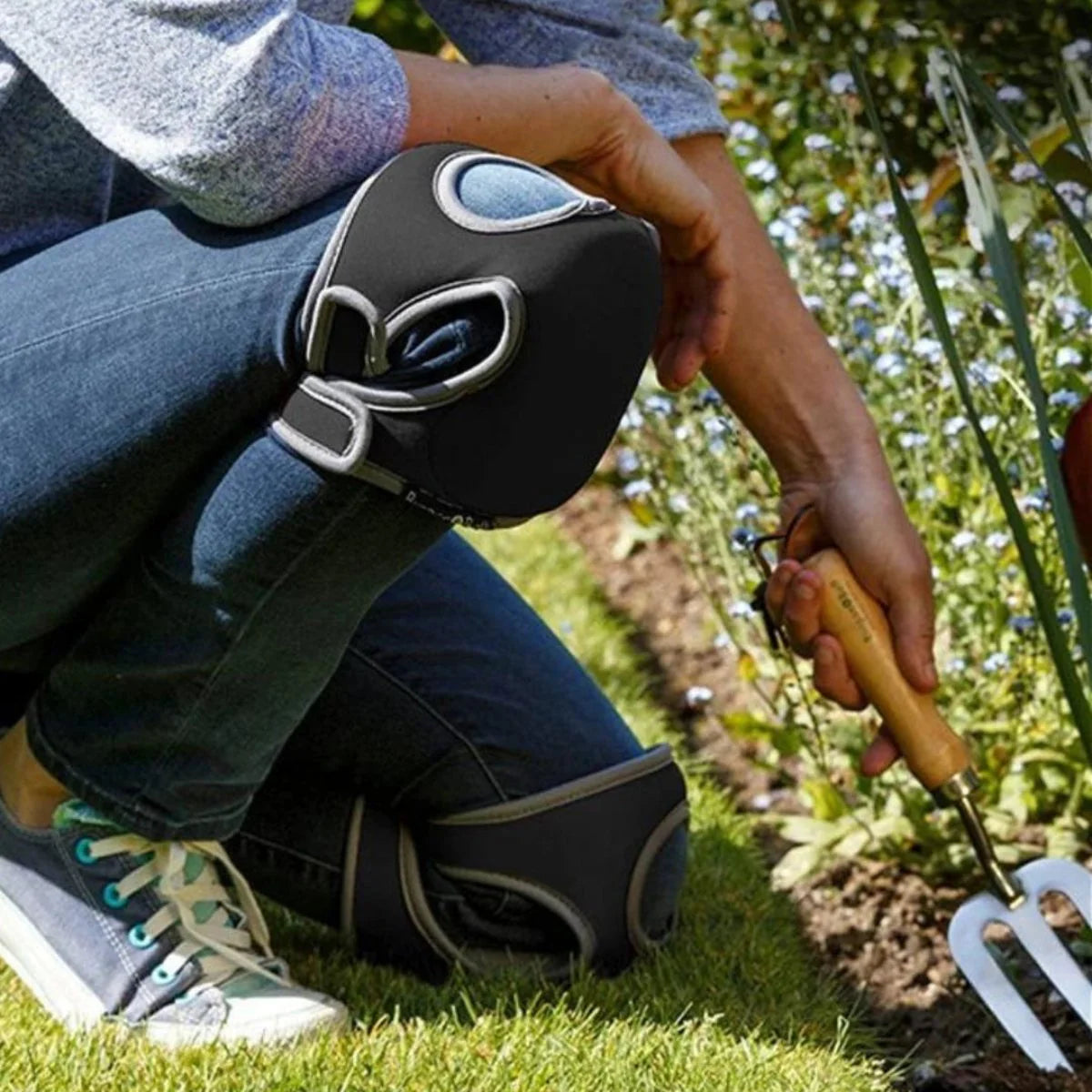 Ergonomische Knieschützer fürs Gärtnern mit extra Polsterung für maximalen Komfort