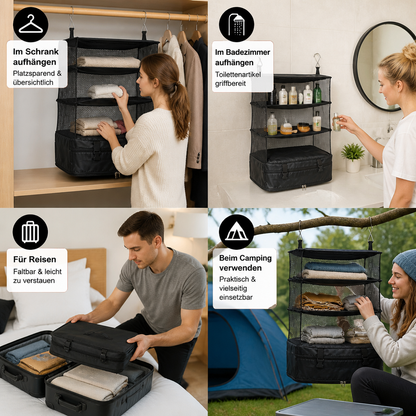 Tragbare, aufhängbare Reise-Organizer-Tasche für den Koffer