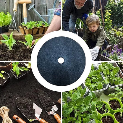Unkrautvlies Baumscheibe – Atmungsaktive Wurzelschutzmatte für Garten und Pflanzen