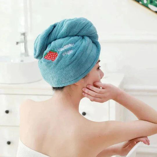Mikrofaser-Haarhandtuch mit Verstellbarem Verschluss