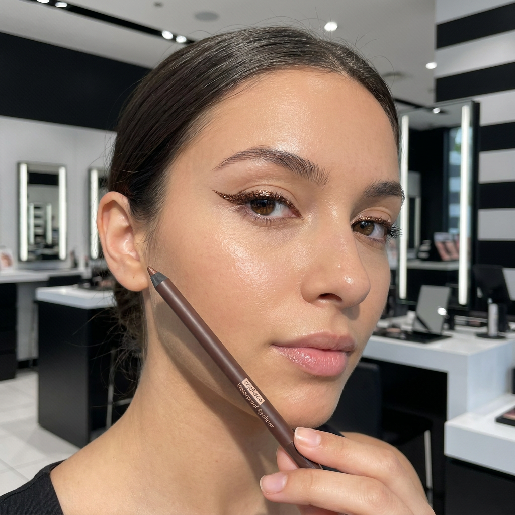 Wasserfester Glitzer-Gel-Eyeliner – langanhaltende, wischfeste Farbe