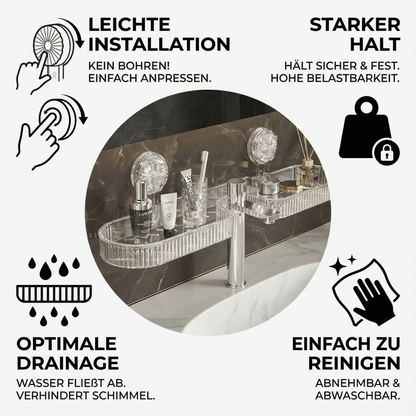 Saugnapf Waschbecken Ablage