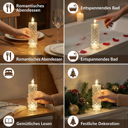 LED Kristall Kerzen Licht