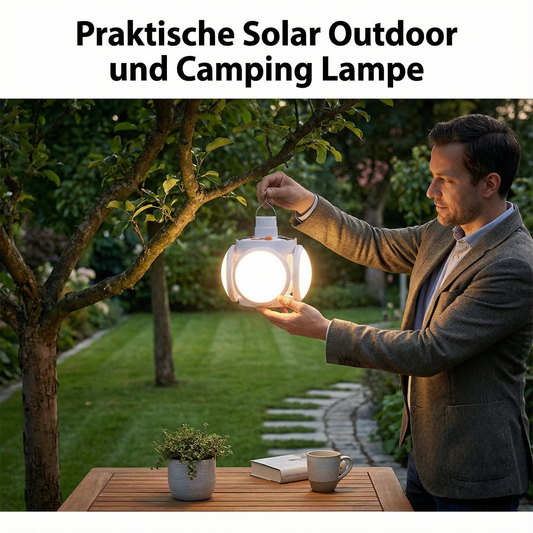 Praktische Solar Outdoor und Camping Lampe