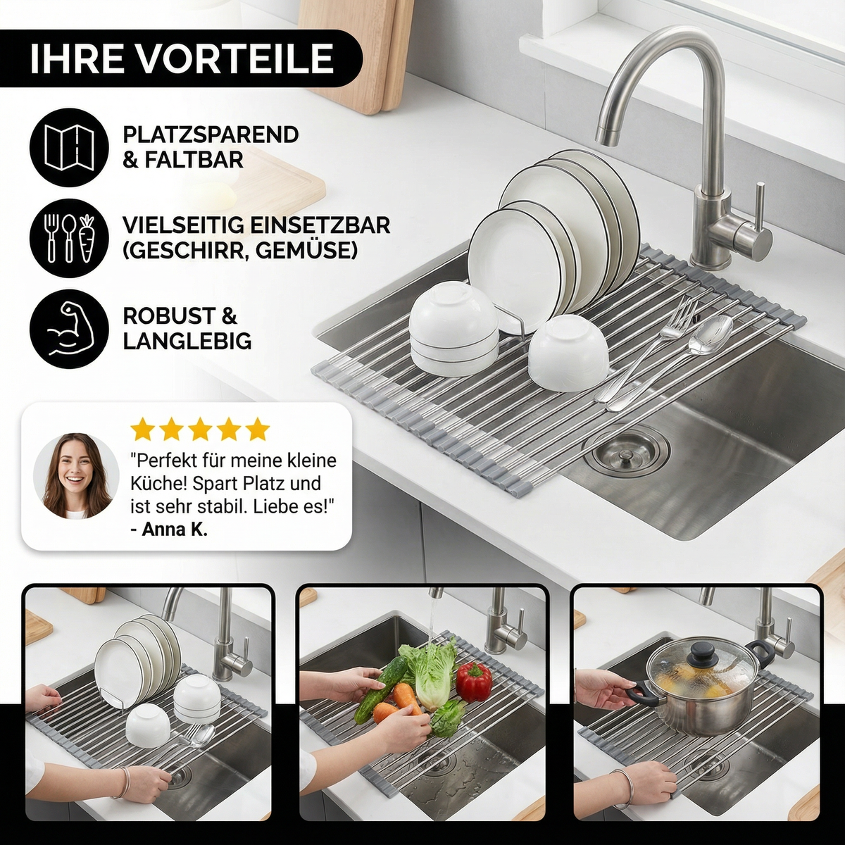 Aufrollbares Trocken Gestell