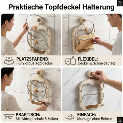 Praktische Topfdeckel Halterung