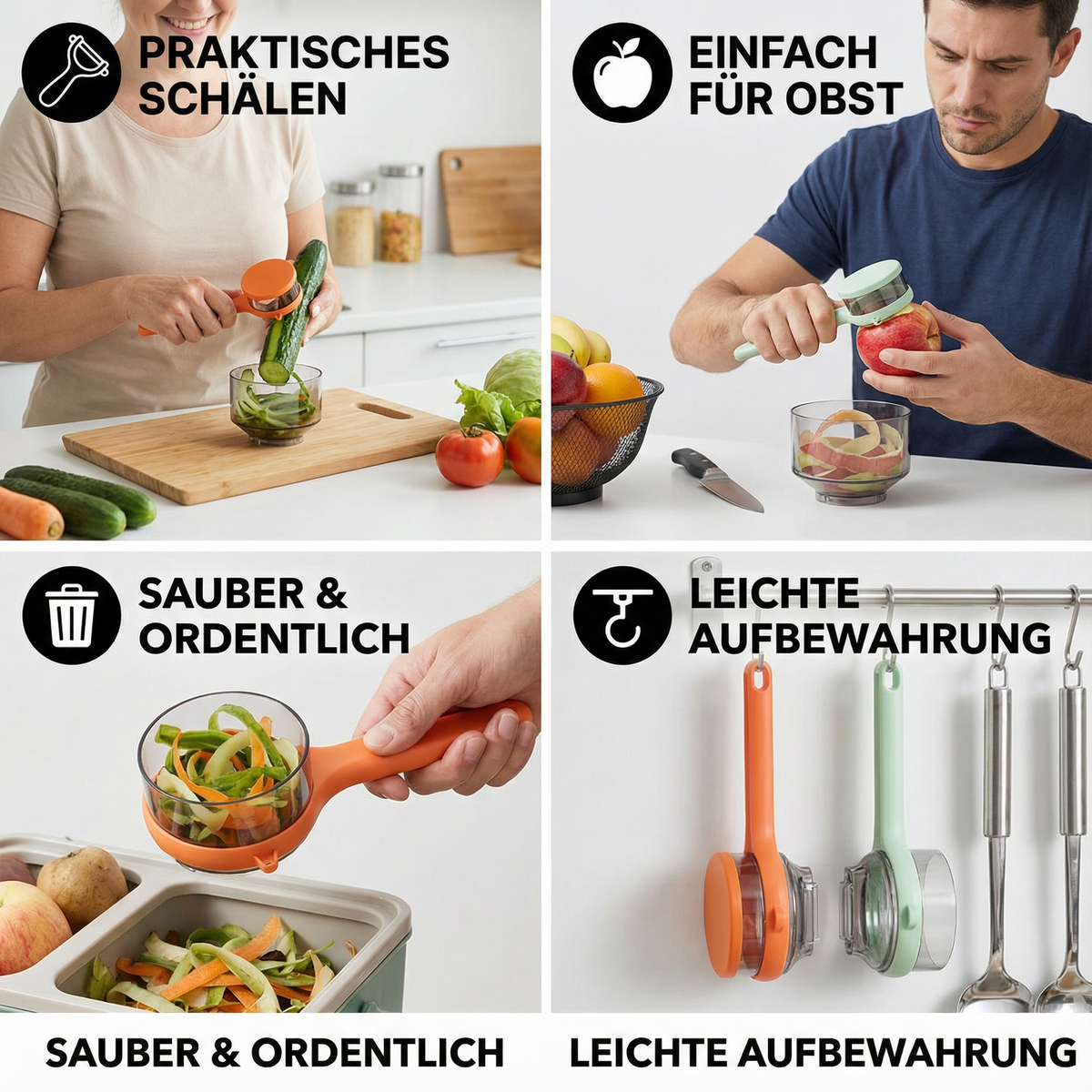 Praktischer Gemüse Schäler