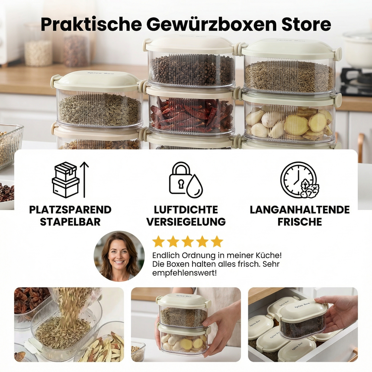 Praktische Gewürzboxen