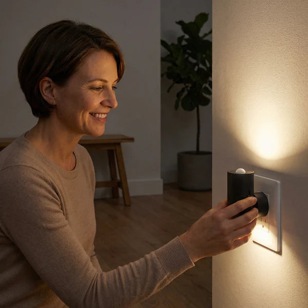 LED Nachtlicht für die Steckdose – Dimmbares Orientierungslicht mit Lichtsensor für ein gemütliches Zuhause